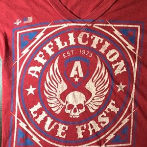 Affliction Shirt Live Fast